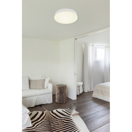 Stropné svietidlo, plast biely, posuvný prepínač, fixácia farieb, ø: 300 mm, V: 45 mm, vrátane LED 2 1