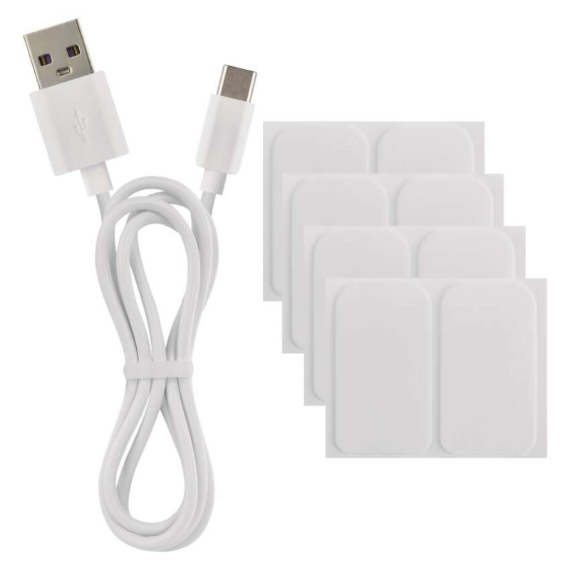 GoSmart LED stolná lampa Hexagon biela, 6 častí, RGBIC stmievateľná, WiFi 9