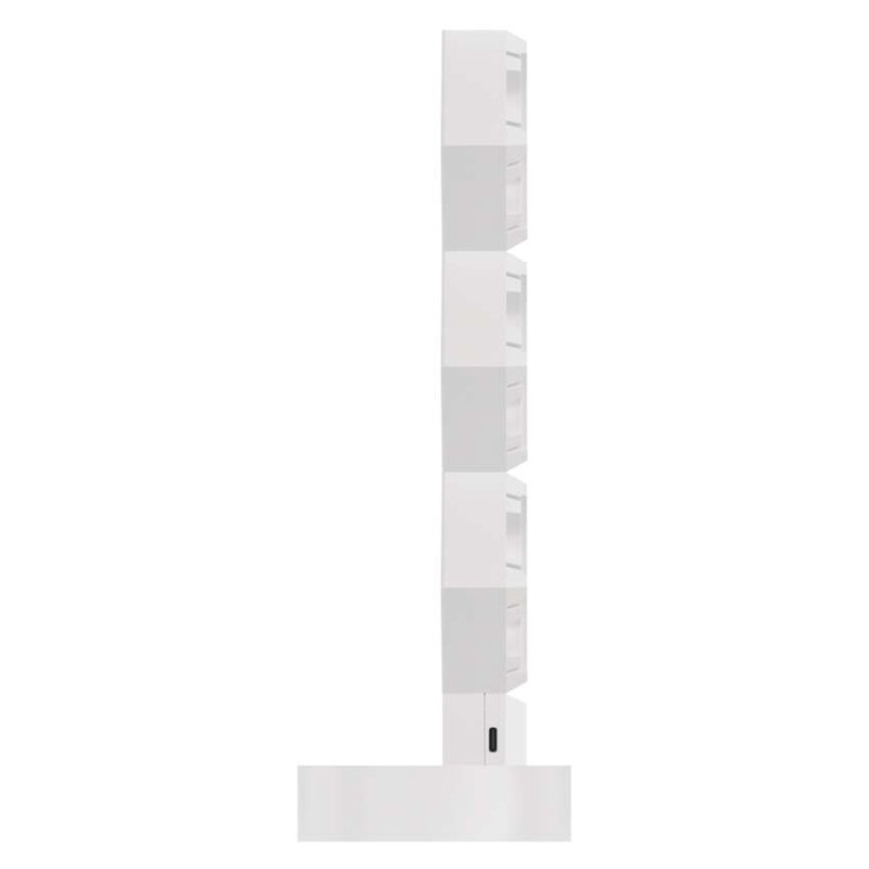 GoSmart LED stolná lampa Hexagon biela, 6 častí, RGBIC stmievateľná, WiFi 7