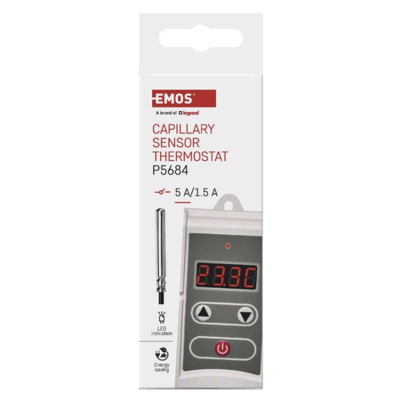 Príložný manuálny kapilárový termostat P5684 9