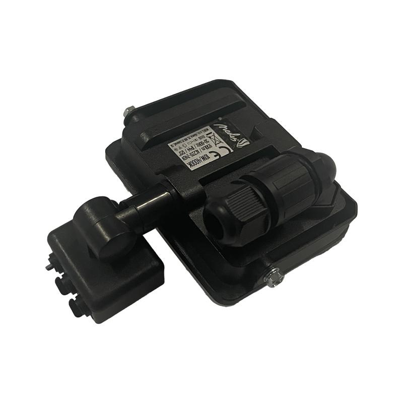 Vonkajší čierny LED reflektor so senzorom 10W / 4000K - LF7021S 10