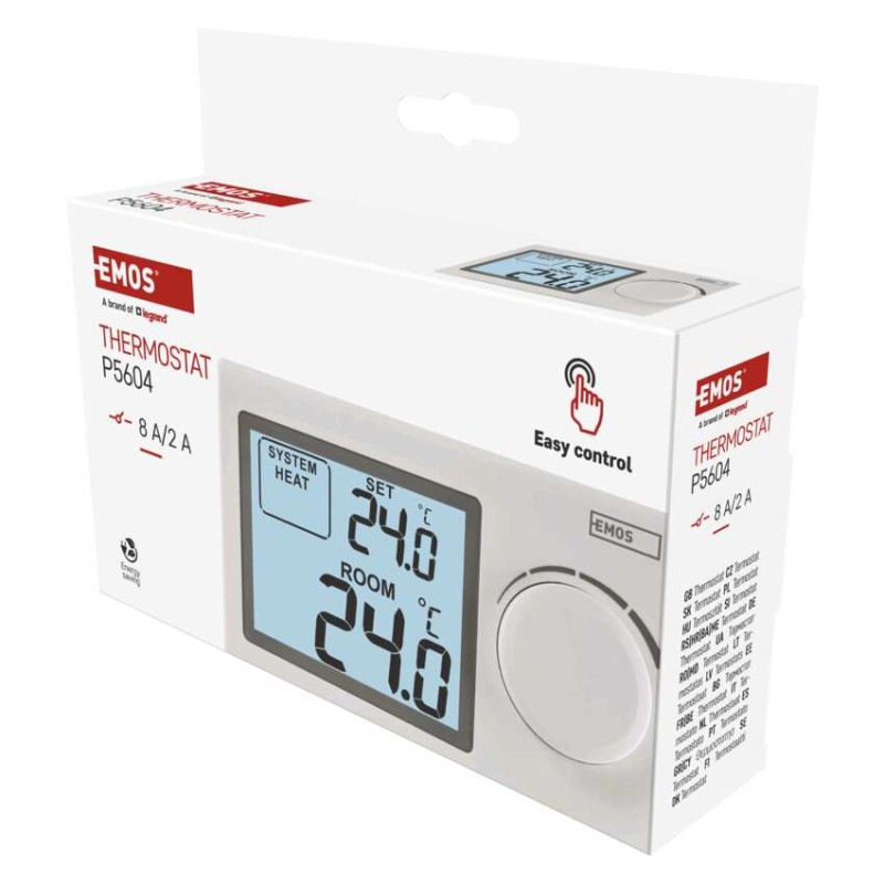Izbový manuálny drôtový termostat P5604 4