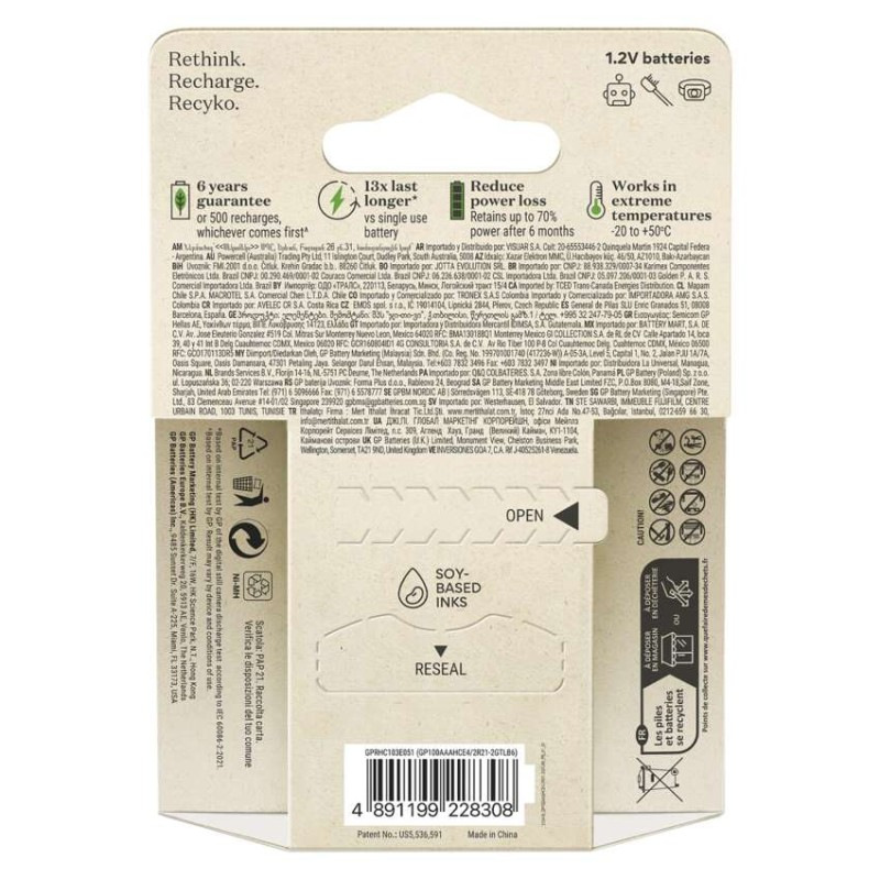 Nabíjacia batéria GP ReCyko 950 (AAA) 4+2 ks 1