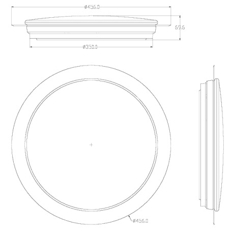 Stropné svietidlo, kov biely, plast satinovaný, plast priehľadný, trblietavý efekt, stmievateľná, di 13