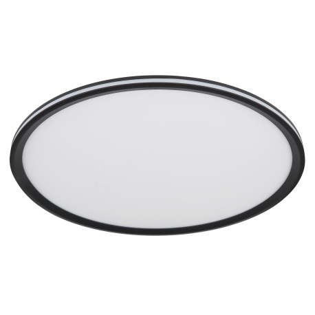 Stropné svietidlo, kov/hliník čierny matný, plast opál, niekoľko úrovní pomocou nástenného vypínača, 2