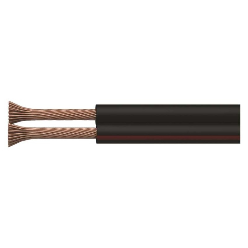 Dvojlinka ECO 2×0,5mm, čierno/červená, 100m