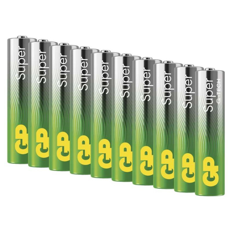 Alkalická batéria GP Super LR03 (AAA), 10 ks 2