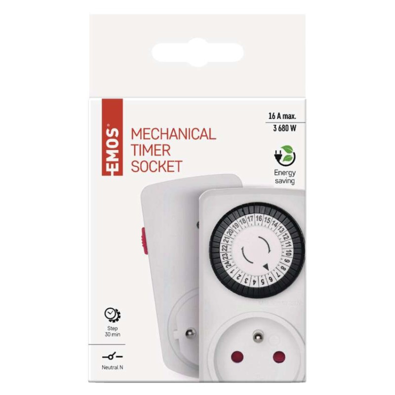 Časovač – mechanická spínacia zásuvka 15FD/3A 4