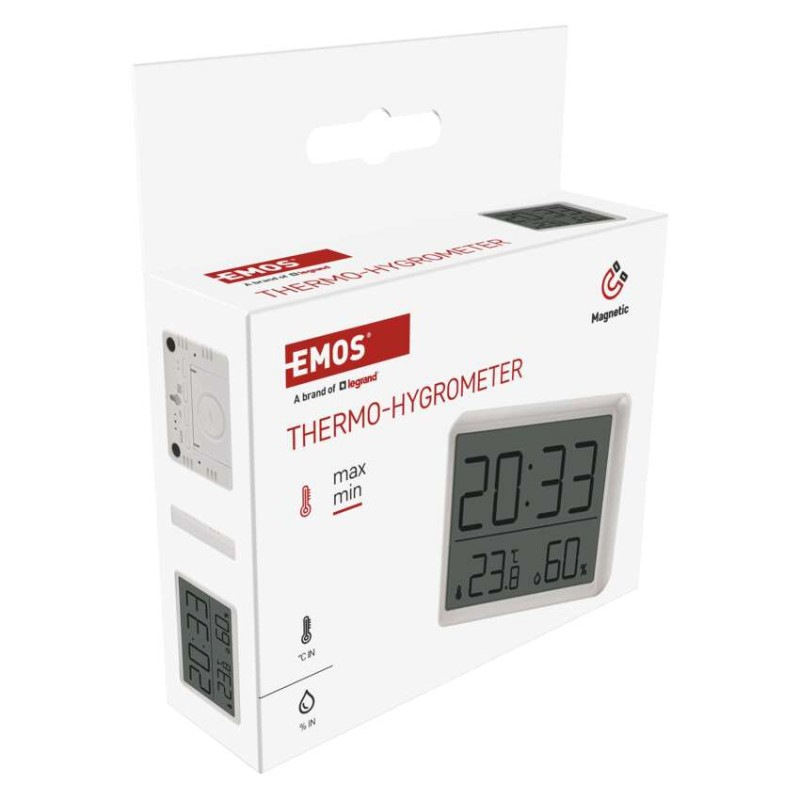 Digitálny teplomer s vlhkomerom E6210 9