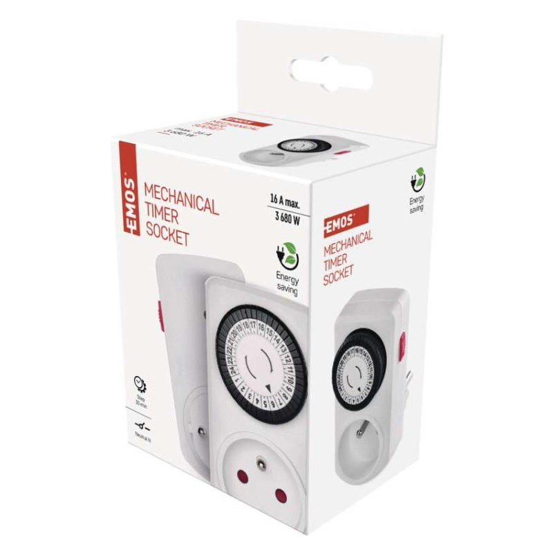 Časovač – mechanická spínacia zásuvka 15FD/3A 1