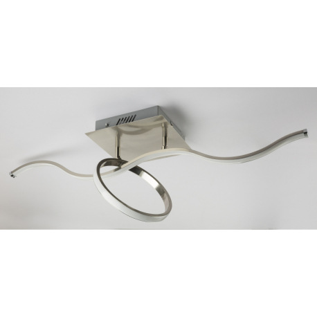 Stropné svietidlo, nikel matný, kruh nastaviteľný v strede, diaľkové ovládanie, menič farieb, fixáci 11