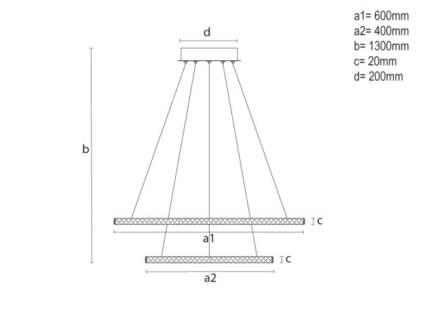 LED závesné svietidlo s diaľkovým ovládačom 150W - TA2314/B 8