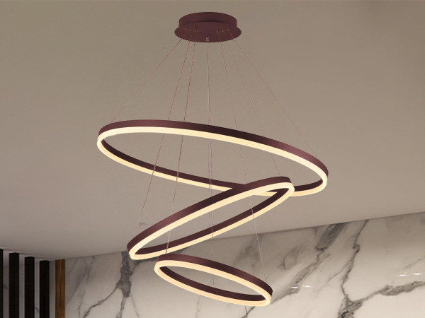 LED závesné svietidlo na lanku + diaľkový ovládač 125W - J4313/BR 3