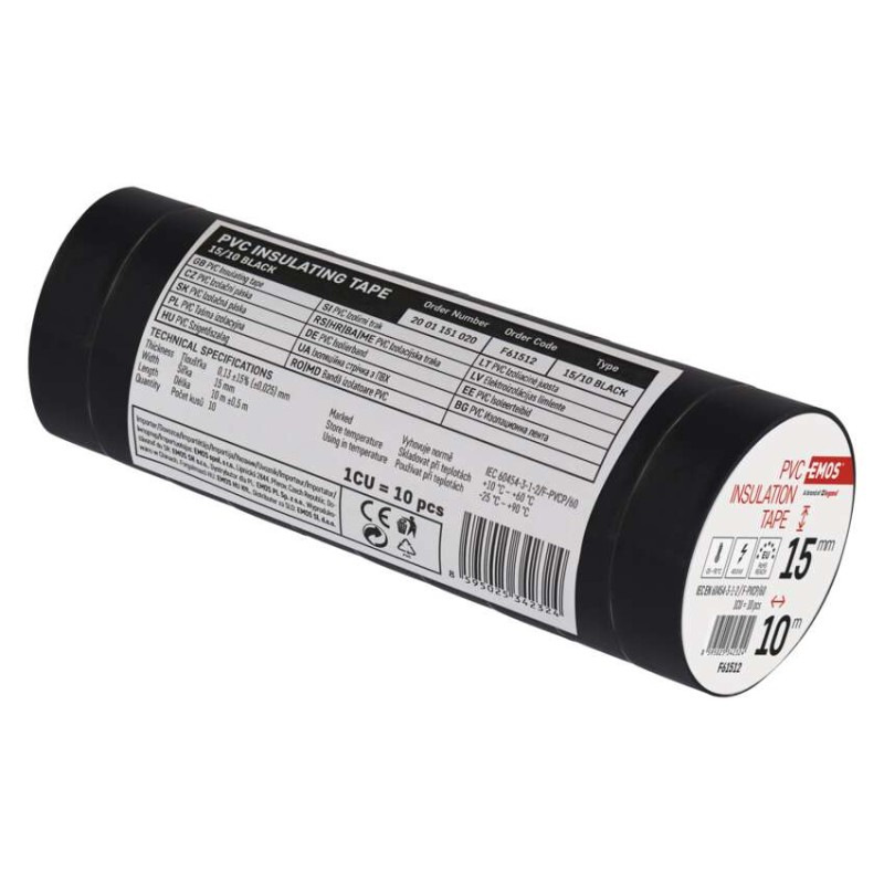 Izolačná páska PVC 15mm / 10m čierna 1