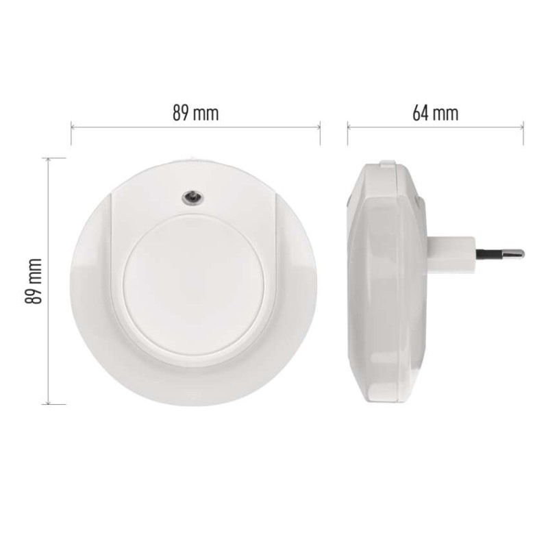 LED nočné svetlo P3317 s fotosenzorom do zásuvky 10