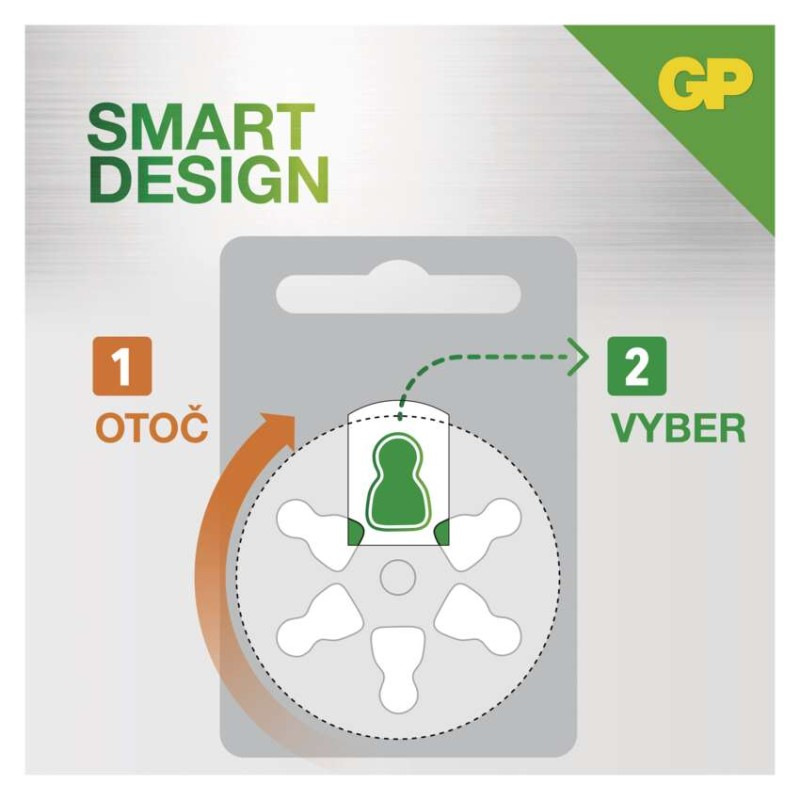 Batéria do načúvacích zariadení GP ZA10 (PR70), 6 ks 3