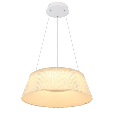 Závesné svietidlo, kov biely, transparentný akryl, plastové krištále priehľadné, nočné svetlo, funkc 3