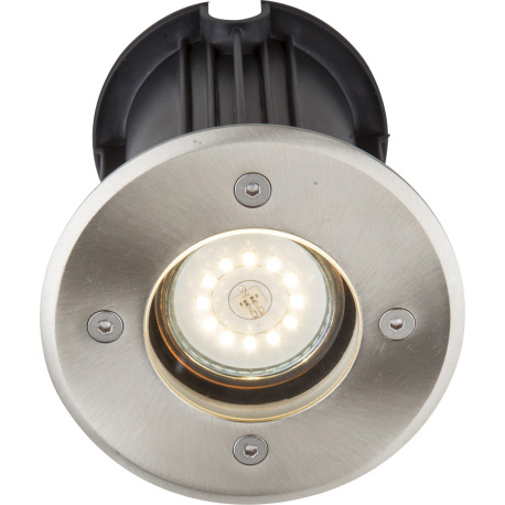 Vonkajšie svietidlo, nerezová oceľ, sklo priehľadné, zaťažiteľnosť až 2000 kg, IP65, Ø 110, V: 115, 14