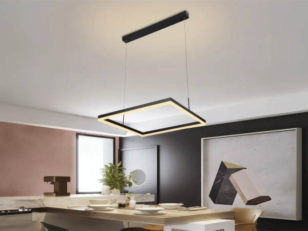 LED závesné svietidlo na lanku + diaľkový ovládač 55W - J4320/B 10