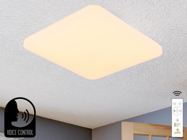 LED stropná lampa OPAL + DO + OVLÁDANIE HLASOM 48W - LC902S/SV 2
