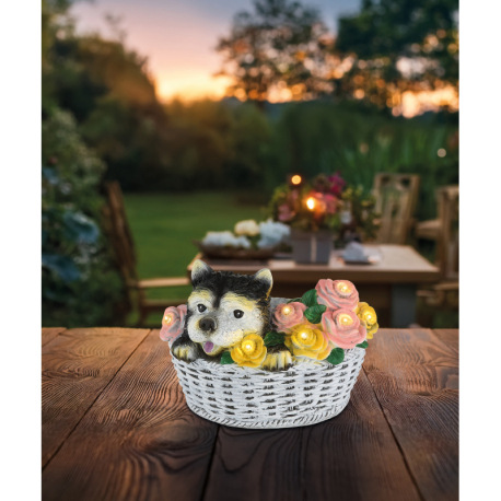 Solárne svietidlo, plast farebný matný, vypínač, batéria súčasťou balenia AA 300mAh 1,2V, IP44, DxŠx 1