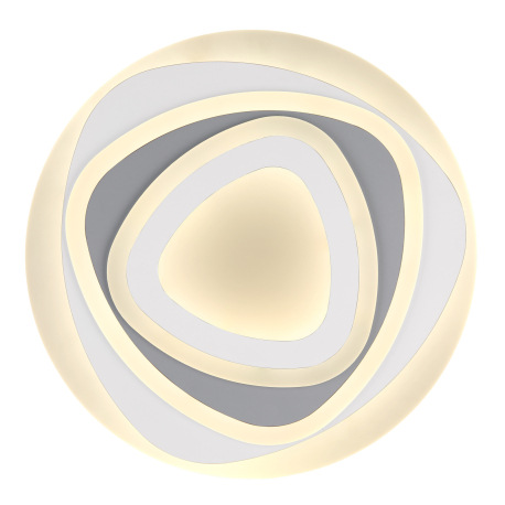 Stropné svietidlo, kov biely, akryl antracit a biely, stmievateľné, diaľkové ovládanie, fixácia fari 12