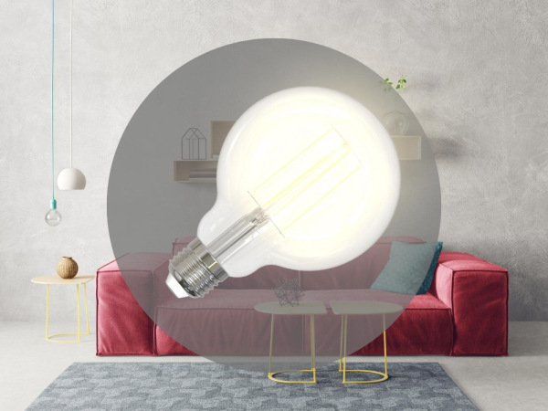 LED žiarovka / filament BIELY 13W - G95 / E27 / 3000K - ZWF104 7