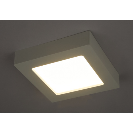 Stropné svietidlo, plast biely, plast opál, DxŠxV:172x172x35, vrátane 1xLED 12W 230V, 1000lm, 3000K. 5