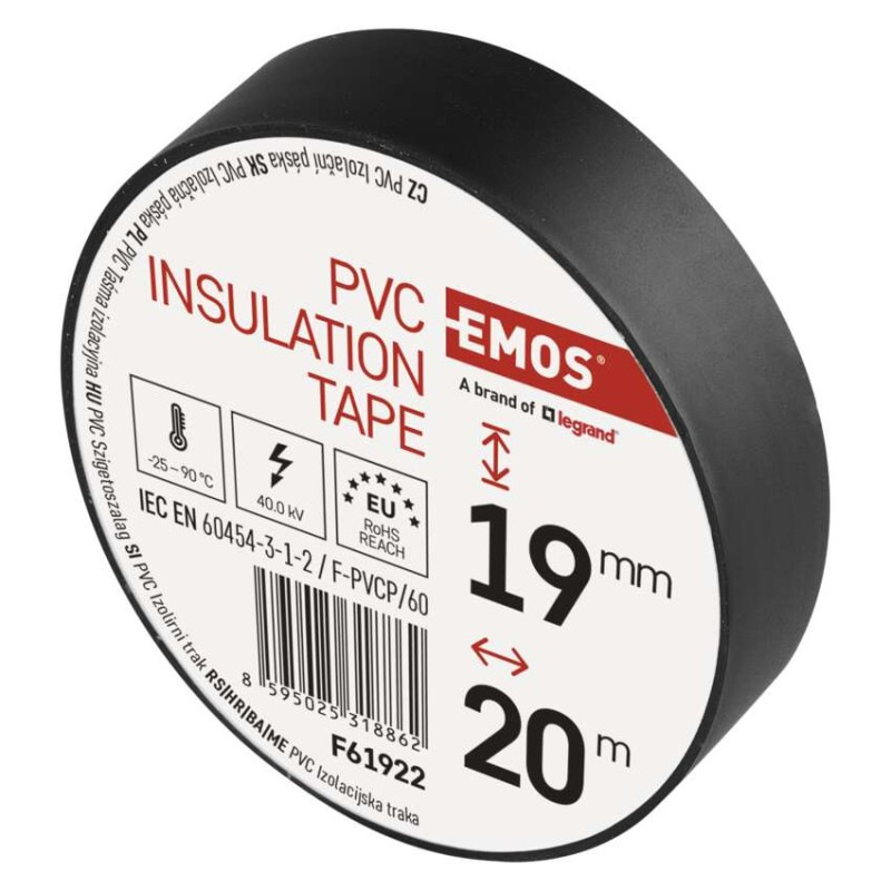 Izolačná páska PVC 19mm / 20m čierna 3