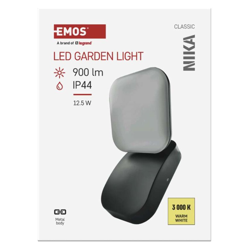 LED záhradné nástenné svietidlo NIKA, 12 x 12 x 20 cm, 12,5 W, teplá biela 11