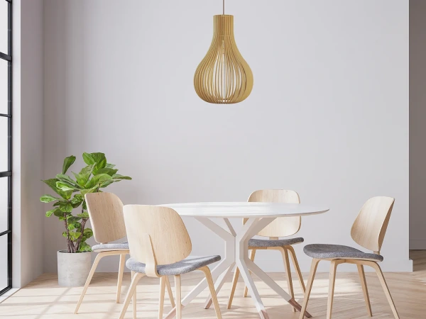 Závesný luster z masívneho dreva E27 / 310 - WRE081 4