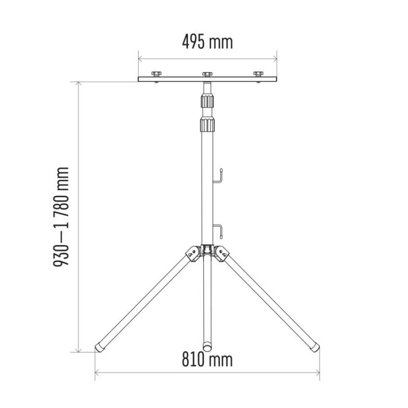 Trojnožka pre dva reflektory 9