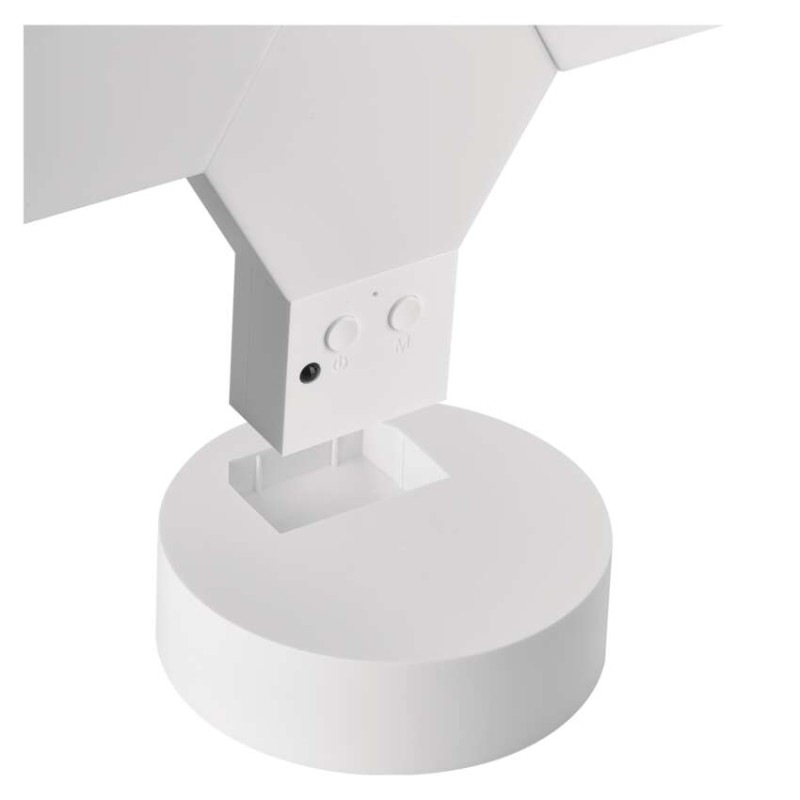 GoSmart LED stolná lampa Hexagon biela, 6 častí, RGBIC stmievateľná, WiFi 14