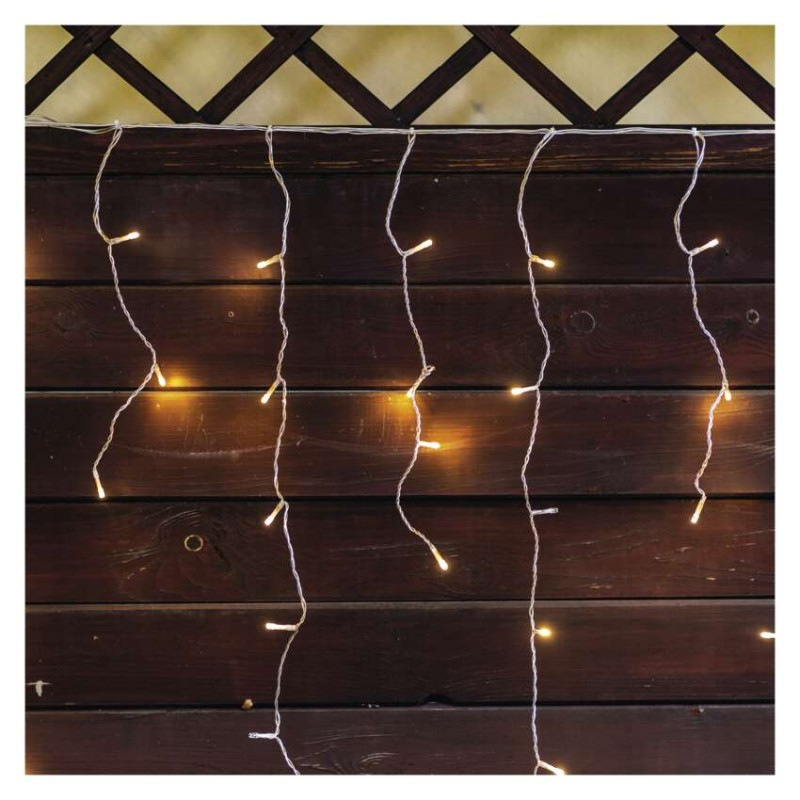 Standard LED spoj. reťaz blikajúca – cencúle, 2,5 m, vonkajšia, teplá/studená biela 4