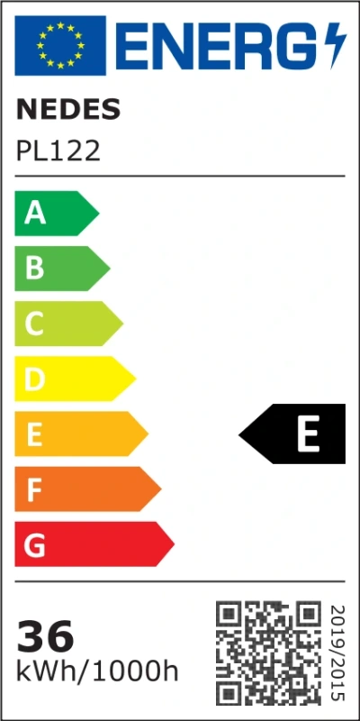 LED podhľadový panel 36W / 595x595 / SMD / 4000K / WH / UGR16 - PL122 12