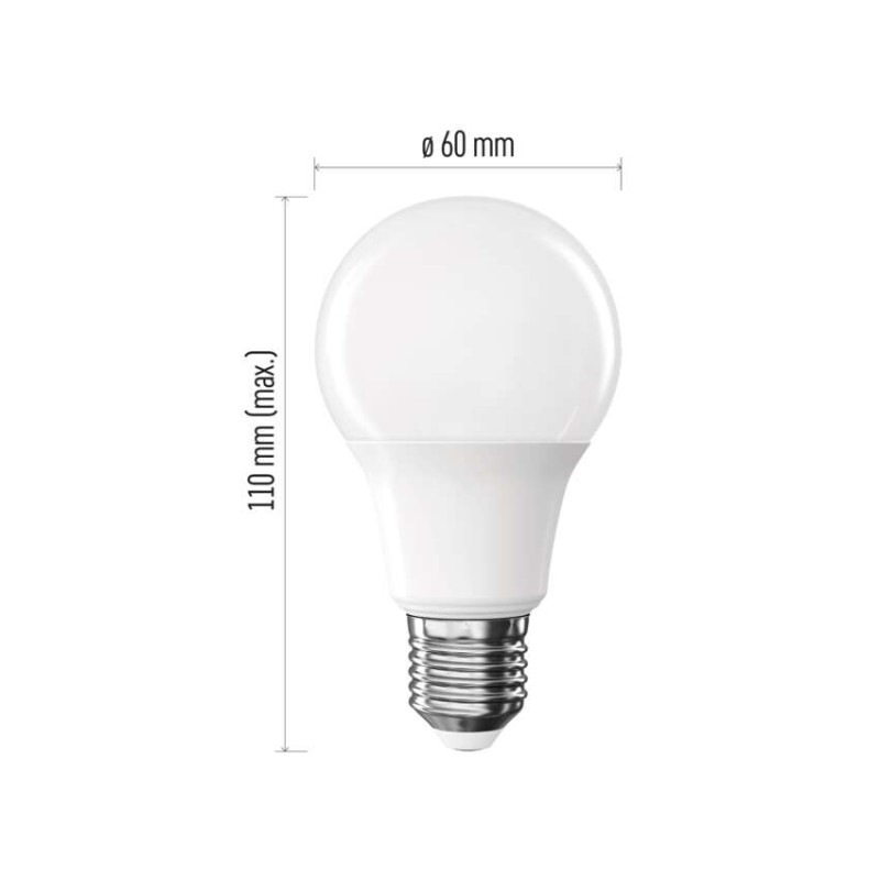 LED žiarovka Basic A60 / E27 / 8,8 W (60 W) / 806 lm / Neutrálna biela
