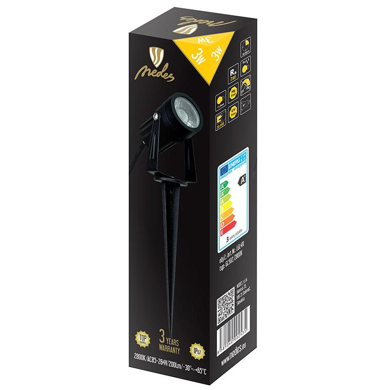 LED záhradné svietidlo 3W / IP67 / 2800K - LGL411 3