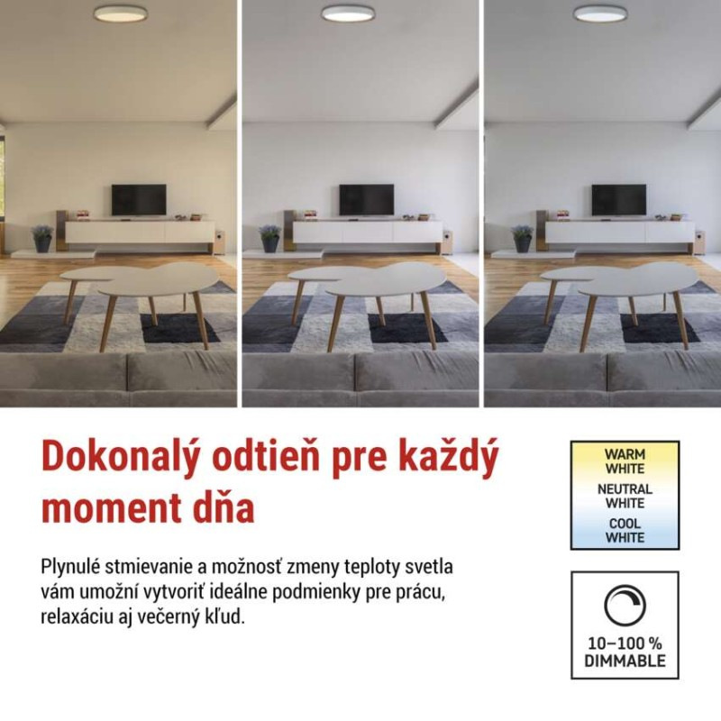 LED nástenné svietidlo ILVI, kruhové, 30 W, stmievateľné so zmenou CCT, biela + drevo 6