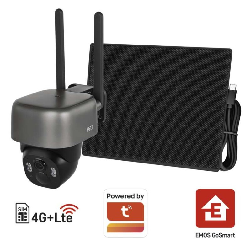 GoSmart Vonkajšia batériová kamera IP-6100G HAWK s 4G LTE a solárnym panelom 12