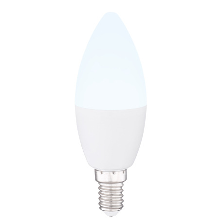 LED žiarovka,plast opál biely, sviečka, RGB+biela, kompatibilné s Google Assistant a Alexa, mobilná