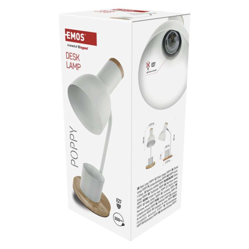 Stolná lampa POPPY, biela 3