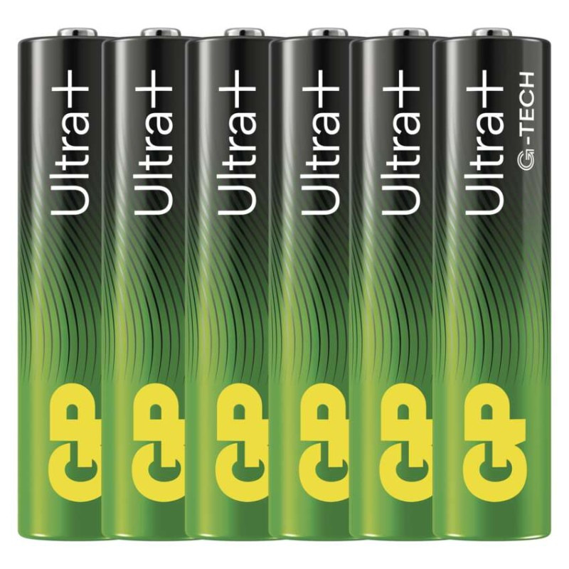Alkalická batéria GP Ultra Plus LR03 (AAA), 6 ks