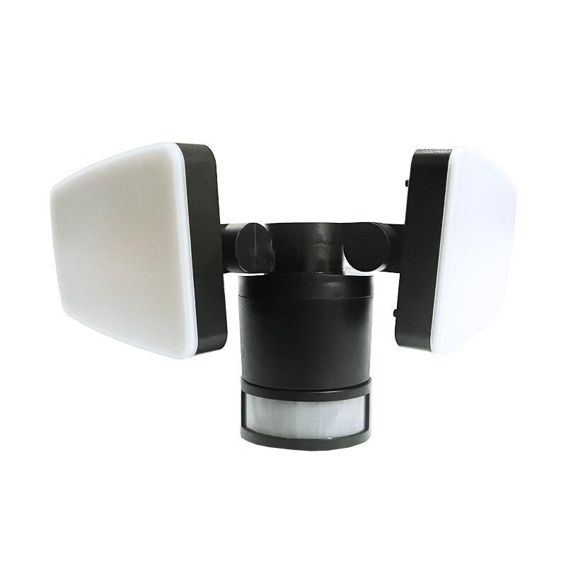 LED čierne vonkajšie solárne svietidlo so senzorom 12W / 3000K - 4100K - 6500K - LS023 1