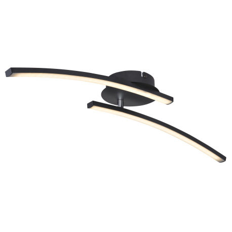 Stropné svietidlo, kov čierny matný, plast biely, nastaviteľné, zmena farby svetla pomocou nástennéh 15