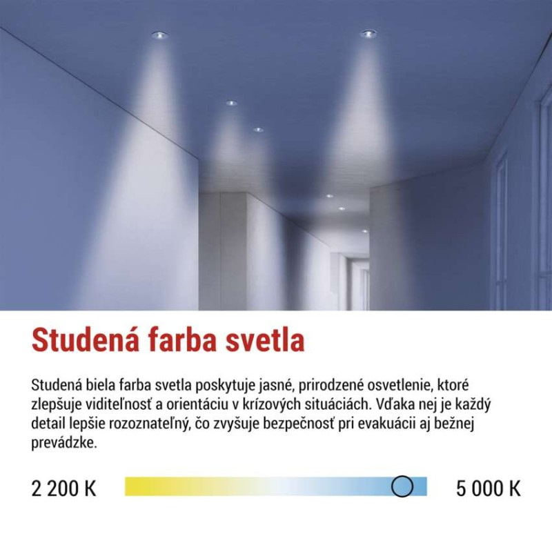 LED Núdzové svietidlo ORSU 1W 130lm 3h 4