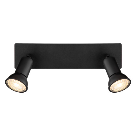 Nástenné svietidlo kov čierny matný, kolískový vypínač na výrobku, DxŠxV: 250x60x90mm, bez žiaroviek 12