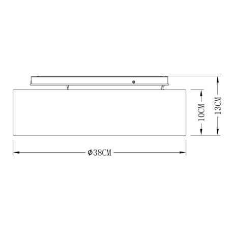 Stropné svietidlo, kov biely, plast biely čierny, 3 úrovne osvetlenia pomocou nástenného vypínača, Ø 6