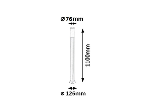 SVIETIDL 008265 INOX 110cm 4
