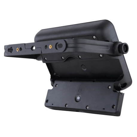 Solárne svietidlo, plast čierny a saténový, reflektor, otočné, IP65, spínač, senzor: 120 °, V: 3m, d 12