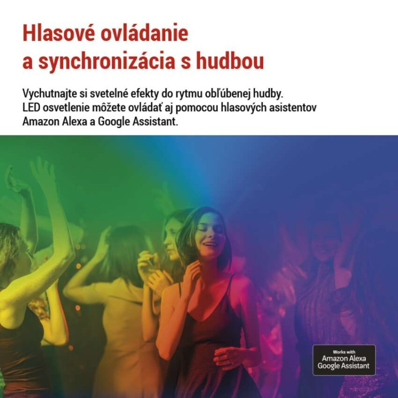 GoSmart LED stolná lampa Hexagon biela, 6 častí, RGBIC stmievateľná, WiFi 3